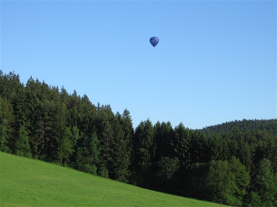Schneider Weisse Ballon im Bayerischen Wald