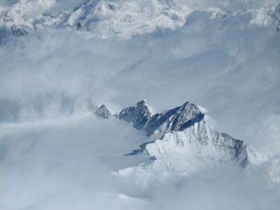 Ballon Alpenüberquerung mit Blick auf die Wildspitze