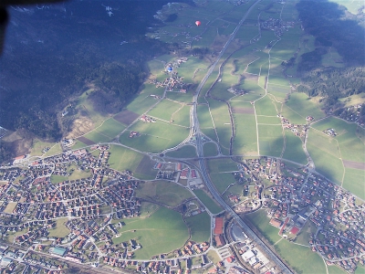 Ballon Alpenüberquerung Landschaft